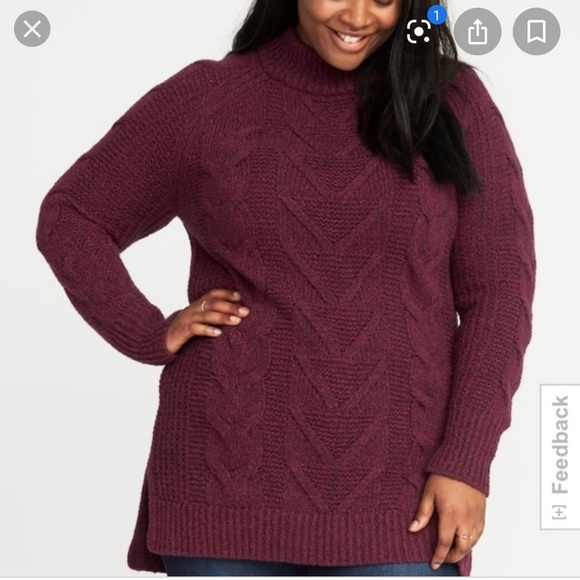 Old Navy Sweaters - Old navy mock neck tunic sweater